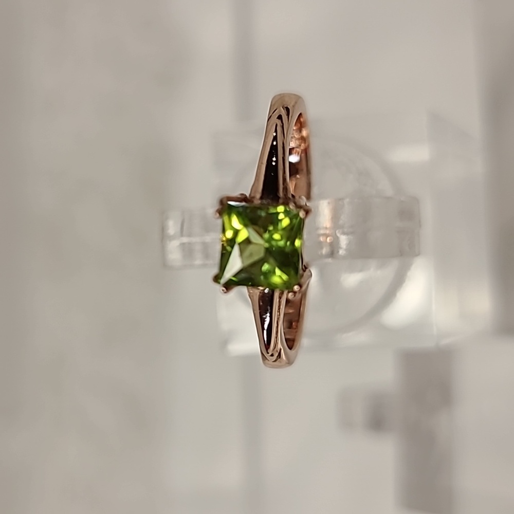 Peridot Rose Gold Ring